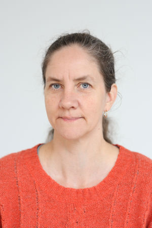 en person med rød skjorte