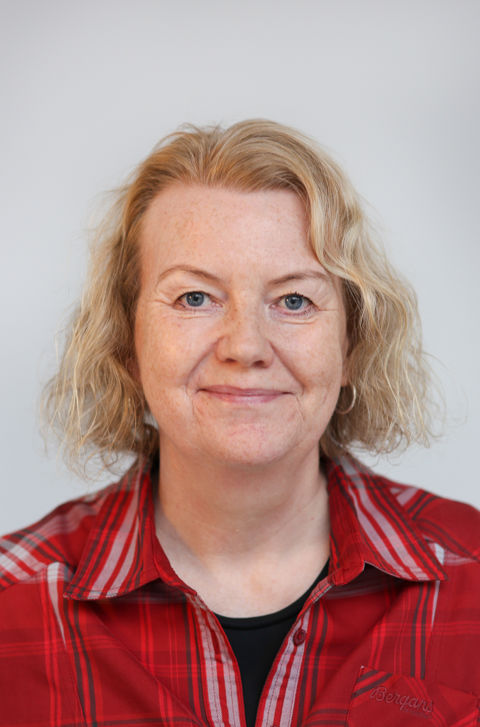 en person med blondt hår